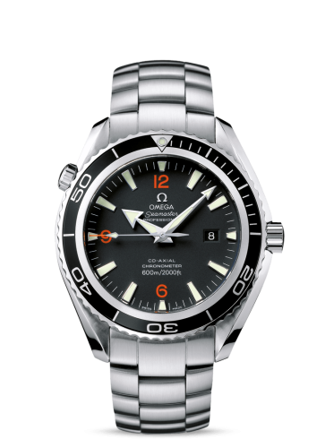 Omega Seamaster Planet Ocean 600M Co-Axial 45.5 Stainless Steel / Orange Numerals / Bracelet